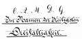 Tytuy z dokumentw znalezionych w gace wiey kocioa w Dugopolu Dolnym (z lat 1855 oraz 1908)