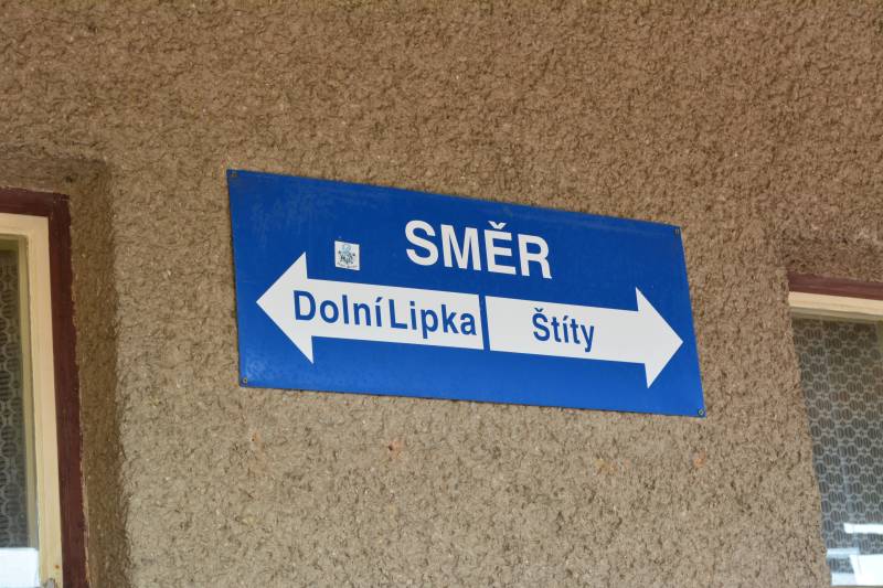 Krlky - kierunek Doln Lipka / kierunek tty