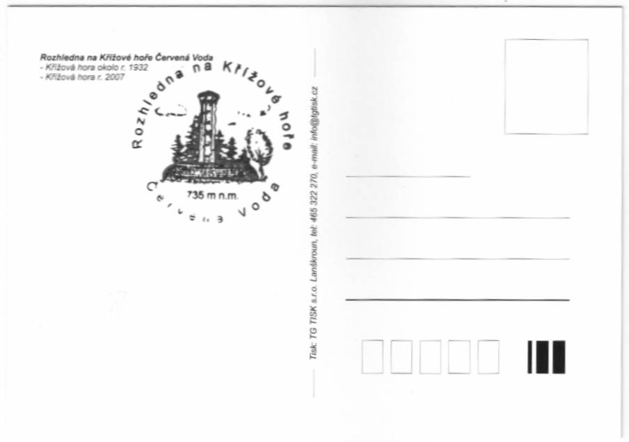 Obserwator - pocztwka z Krzyowej Gry - rewers