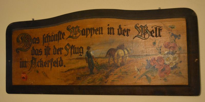 Das schnste Wappen in der Welt das ist der Pflug in Ackerfeld
