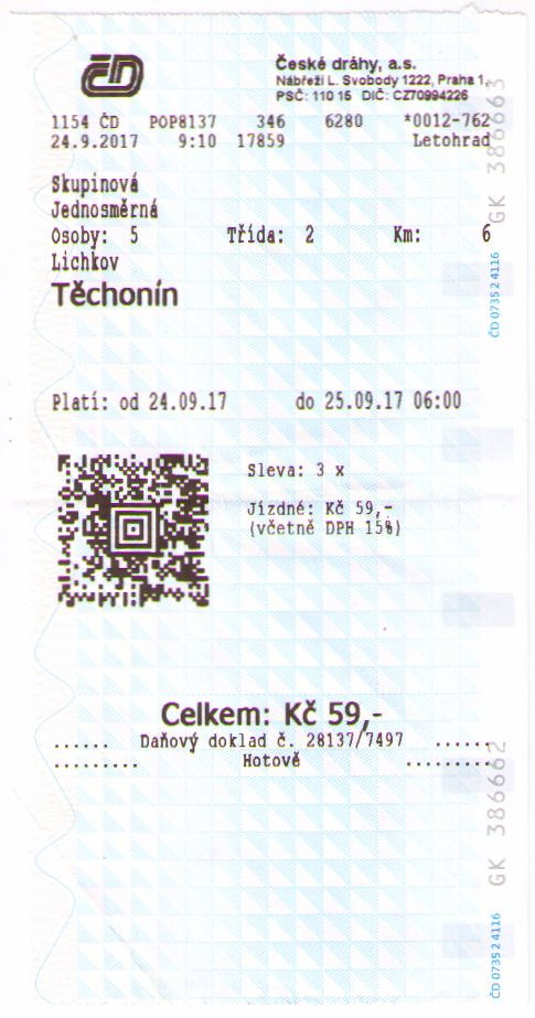 Ciechocinek - bilet kolejowy - 4.