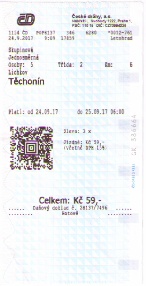 Ciechocinek - bilet kolejowy - 5.