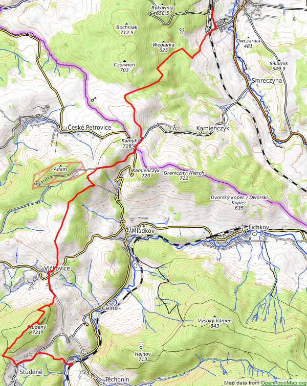 Mapa planowanej trasy wycieczki 'Ciechocinek'