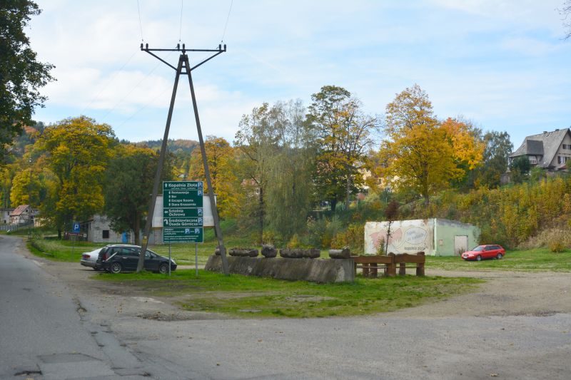 parking przed Sztolni Ochrow