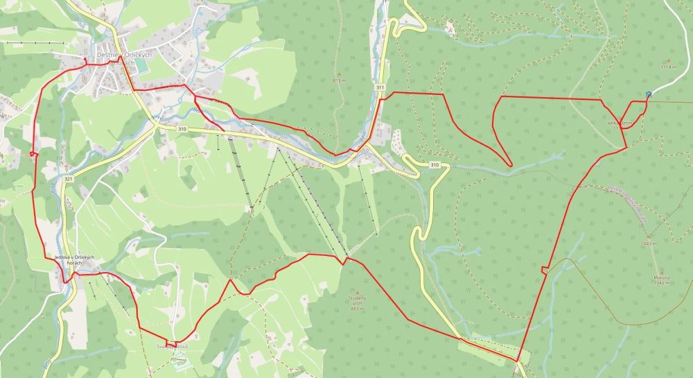 Po sezonie - trasa planowana (OpenStreetMap)